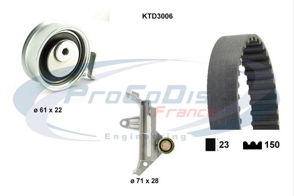 PROCODIS FRANCE Hammasrihma komplekt KTD3006